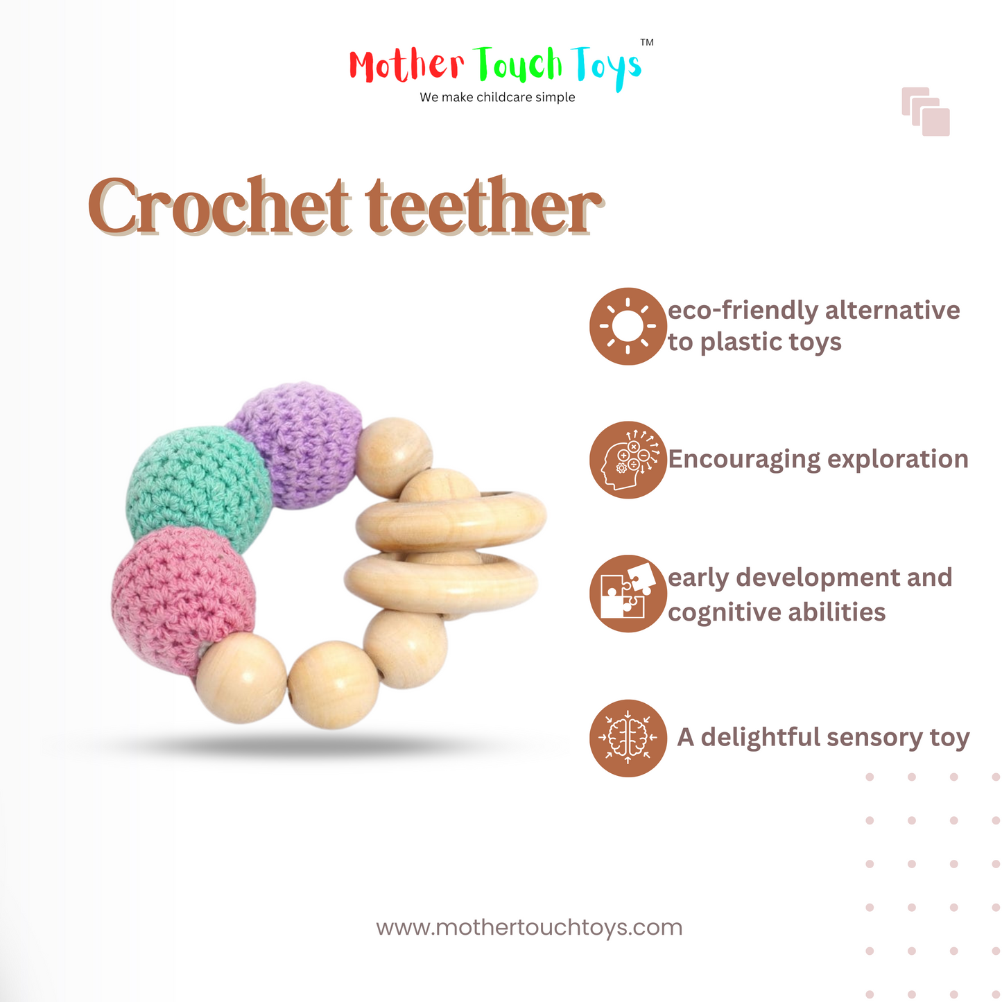 Crochet teether