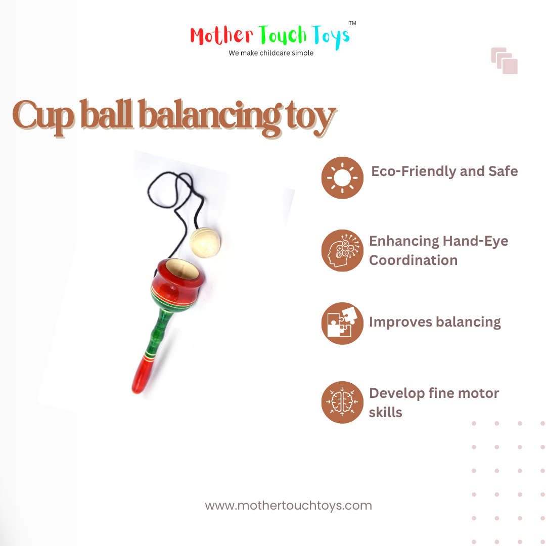 Cup ball balancing toy