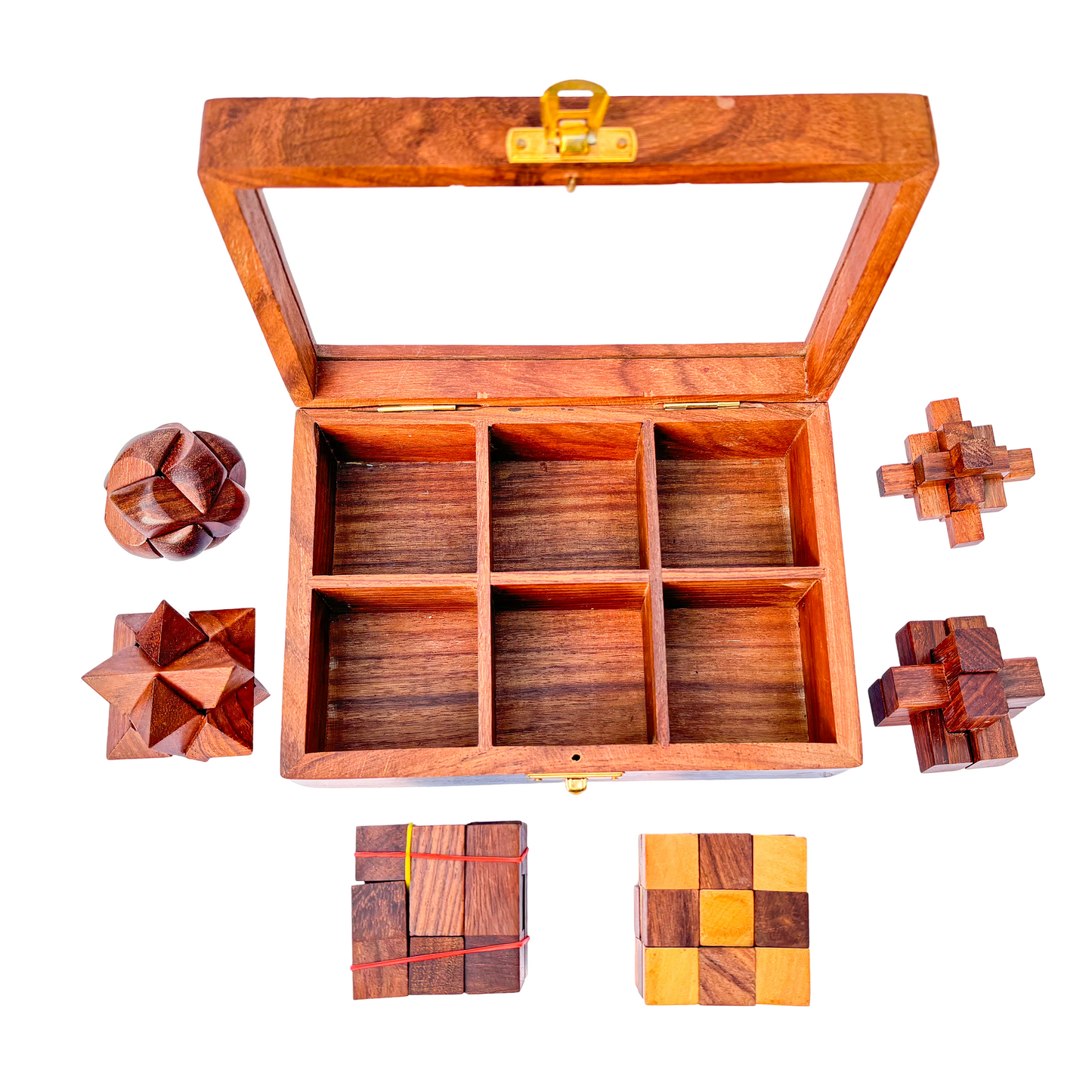 Puzzle box - 6 puzzles