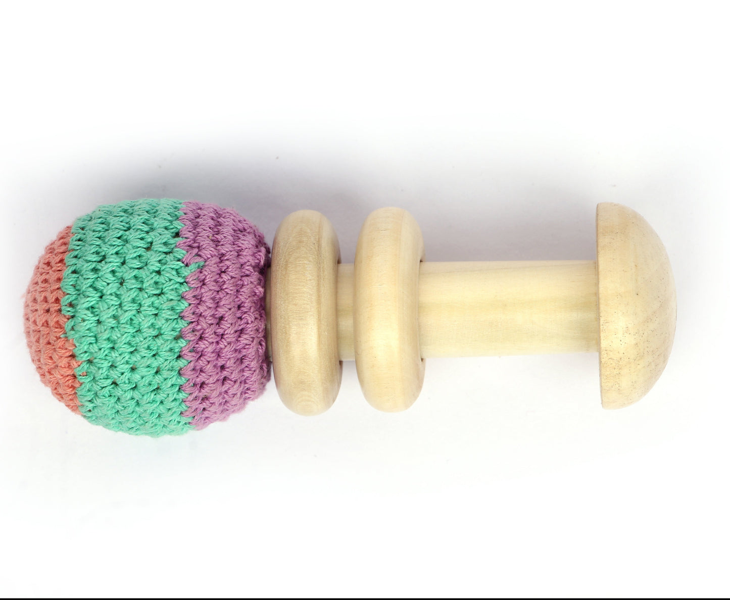 Mother Touch Toys - Soft Crochet Rattle: Sensory Play for Babies (Ages 0+)
